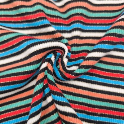 Malha canelada/rib c/lurex BOHEMIAN