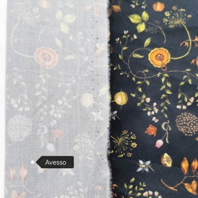 Tecido Popeline HERB GARDEN