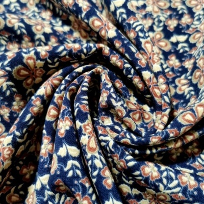 Tejido Voile Barra BROWN FLOWER