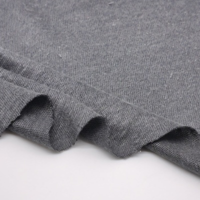 Tissu 100 % lin GRIS SOURIS