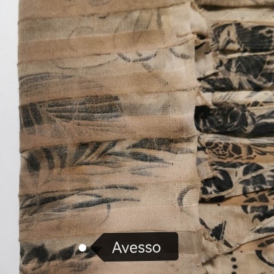 Pleated Jersey Fabric BROWN WAVES