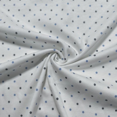 Malha Jersey Interlock algodão LUNARES AZULES