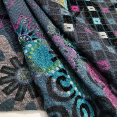 Malha Jersey Jacquard Veludo AMAZING