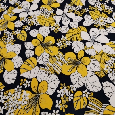 Malha Jersey Poliamida c/ Elastano  NAVY & YELLOW