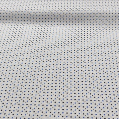 Malha Jersey Algodão BLUE SMALL BOLS PRETO