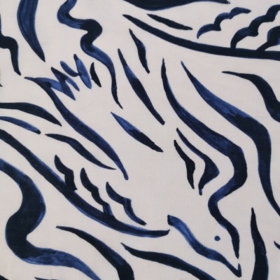 Tissu Voile BLUE BIRD