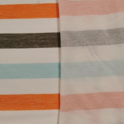 Felpa italiana alg/poli doble cara STRIPES