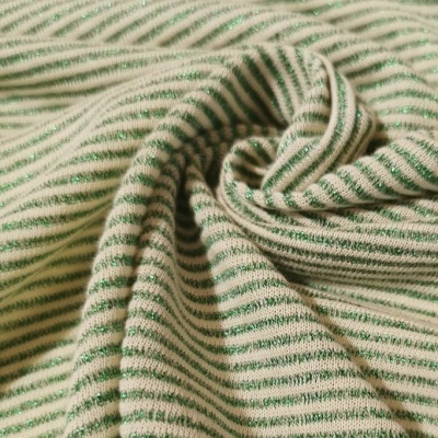 Malha Jersey Riscas c/ Lurex LIGHT VERD