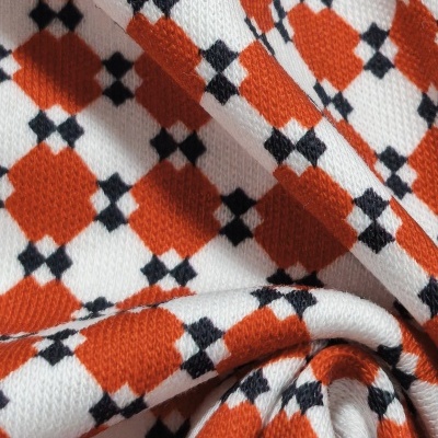 Malha Jersey Interlock algodão TETRIS