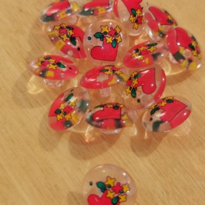 Botão de Pé Coração