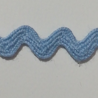 Fita Ondulada - Espiguilha AZUL BEBE 6mm