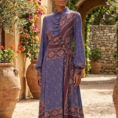 Malha Interlock Viscose/elastano PAISLEY