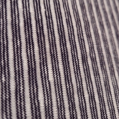 Jersey de coton à rayures continues