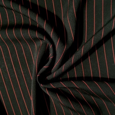 Tecido de Sarja PRETO / VERMELHO