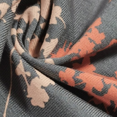 Jersey fabric with elastane MILLE FLEUR