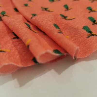 Tissu jersey coton/lin TREES