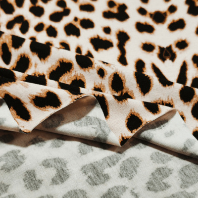 Malha Jersey Algodão c/elastano LEOPARDO