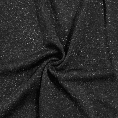 Malha Jersey Interlock c/ Lurex NEGRA