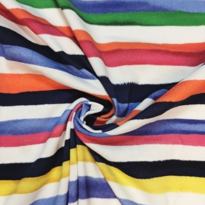 Jersey de coton RAYURES COLORS