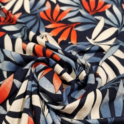 Malha Jersey Poliamida c/ Elastano NAVY & RED