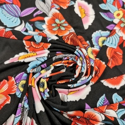 Malla Jersey Poliamida con Elastano NEGRO y ROJO