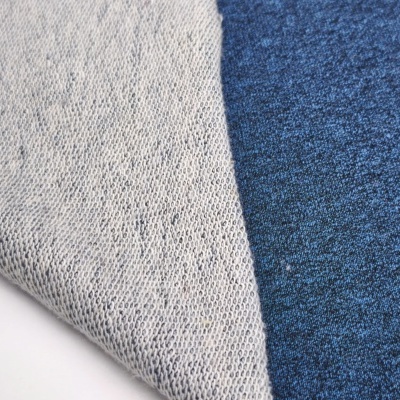 Polaire italienne sans cardage avec élasthanne DENIM MESCLA