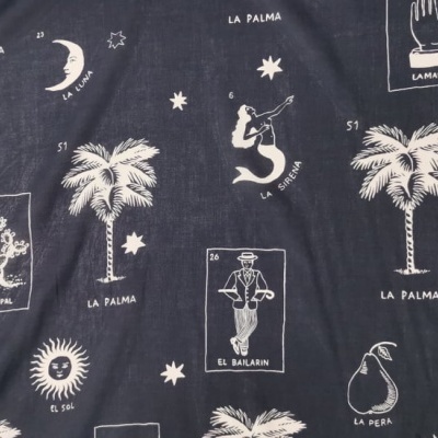 Tecido Algodão AZUL ESCURO - LA SIRENA