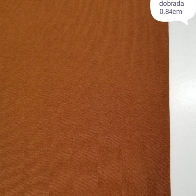 Malha Canelada / Rib CAMEL ESCURO