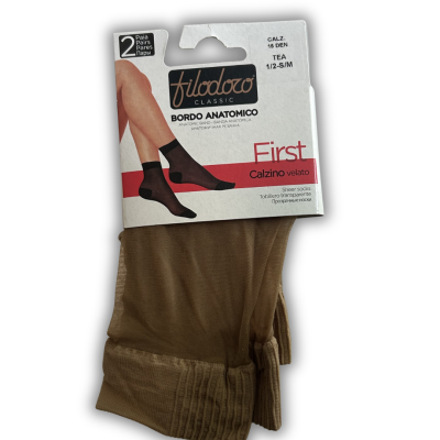 Pack de meias transparentes castanhas Filodoro Classic