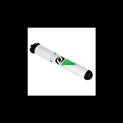 Marcador de quadro branco branco com tampas pretas e etiqueta HYBRID