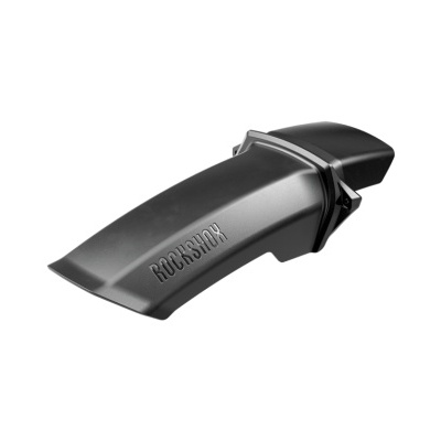 Componente preto com texto 'ROCKSHOX' em relevo