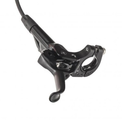 Manete de travão hidráulico preta para bicicleta com cabo