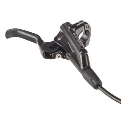 Manete de travão de bicicleta preto com cabo e logótipo Shimano