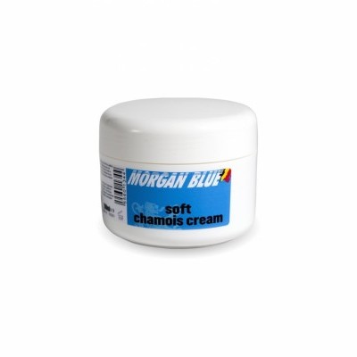 Frasco branco de soft chamois cream Morgan Blue