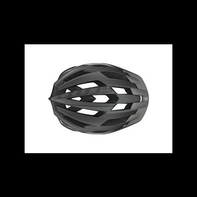 Capacete de bicicleta preto com ventilação aerodinâmica