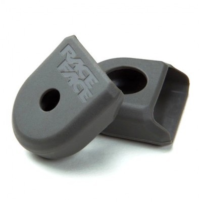 Protectores de borracha cinzentos com ranhuras e furo redondo