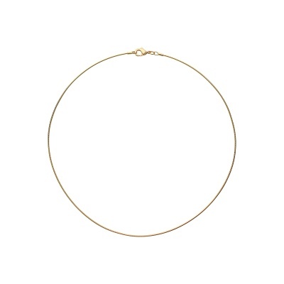 Colar dourado fino com fecho de lagosta