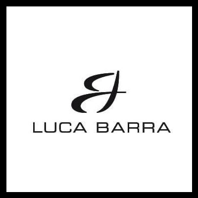 Logótipo LUCA BARRA em preto sobre fundo branco
