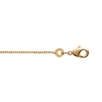 Fecho de lagosta dourado com corrente fina dourada