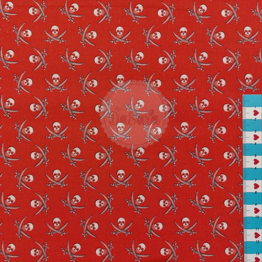 Pirate Skulls | Red Pirate Skulls | Red