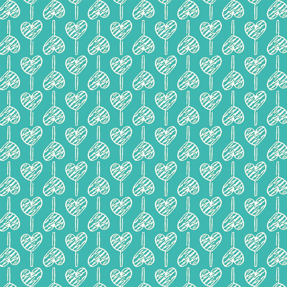 Pirulito de Corações | Turquesa | Basics & Colors | Fabricart Pirulito de Corações | Turquesa | Basics & Colors | Fabricart