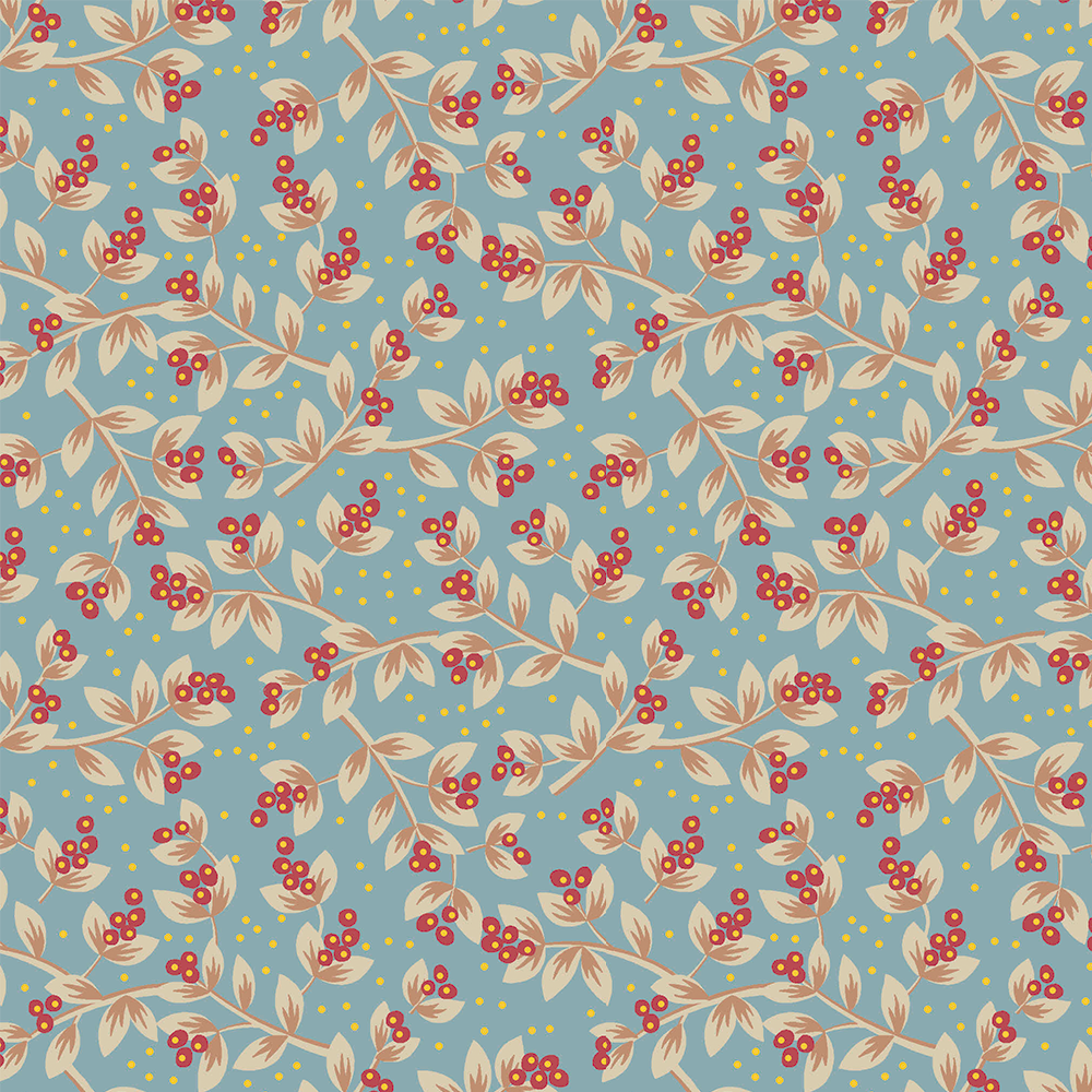 Floral Jacobean | Sementes Jacobean :: Acqua Vermelho | Fabricart Floral Jacobean | Sementes Jacobean :: Acqua Vermelho | Fabricart