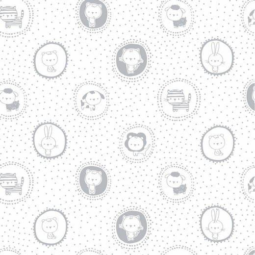 SWEET ANIMALS :: MOLDURAS | BRANCO & CINZA | POPPY SWEET ANIMALS :: MOLDURAS | BRANCO & CINZA | POPPY