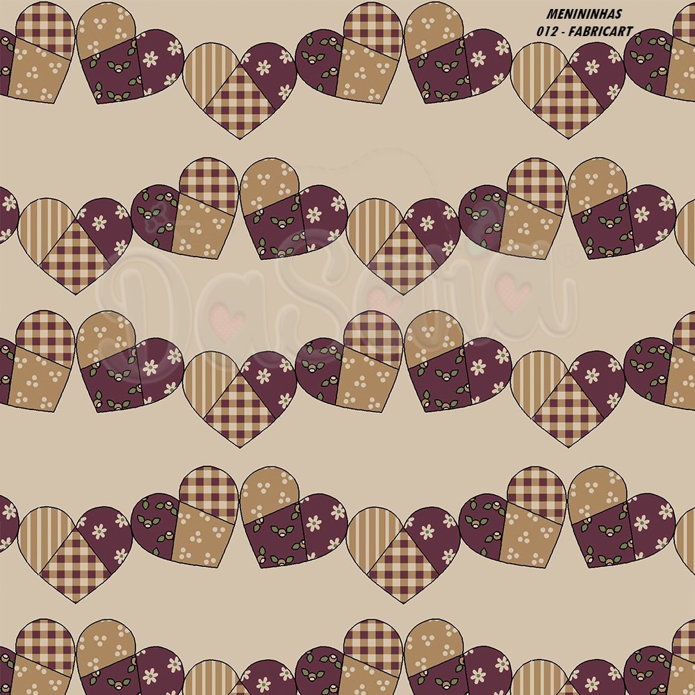 GUIRLANDA DE CORAÇÕES | CARAMELO/VINHO | FABRICART GUIRLANDA DE CORAÇÕES | CARAMELO/VINHO | FABRICART