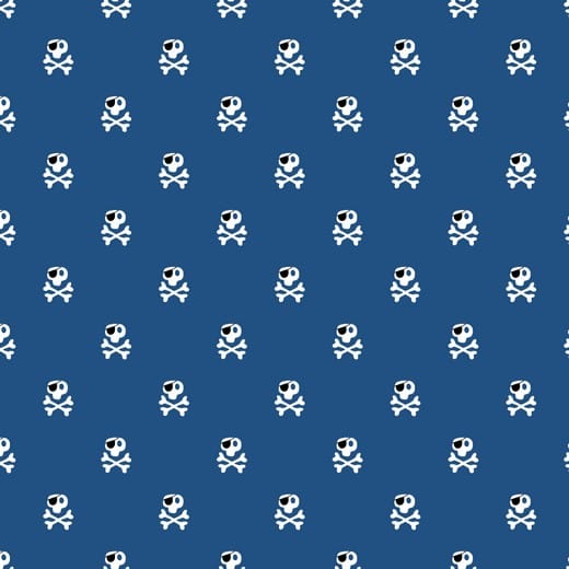 Pirates | Skulls | Blue | Poppy Fabrics Pirates | Skulls | Blue | Poppy Fabrics
