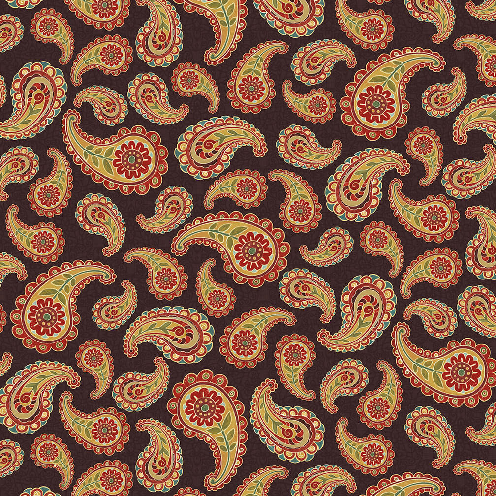 PAISLEY | BROWN :: AVIGNON | BLANK QUILTING PAISLEY | BROWN :: AVIGNON | BLANK QUILTING