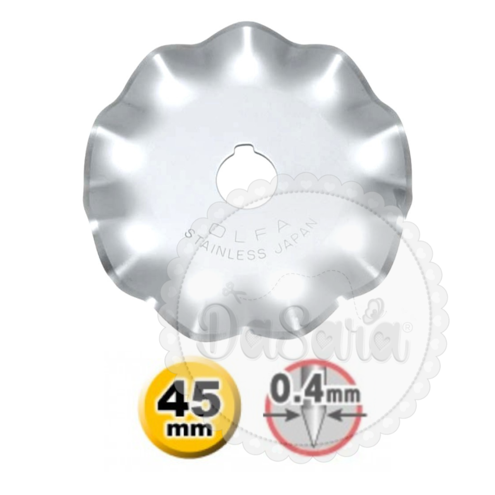 Lâmina Ondulada | 45mm | Olfa Lâmina Ondulada | 45mm | Olfa