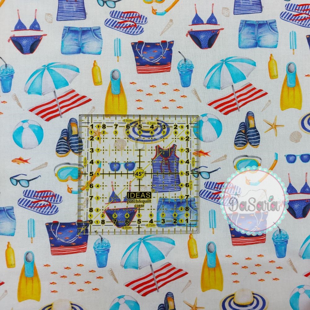 Fat Quarter - Flot | Praia Fat Quarter - Flot | Praia