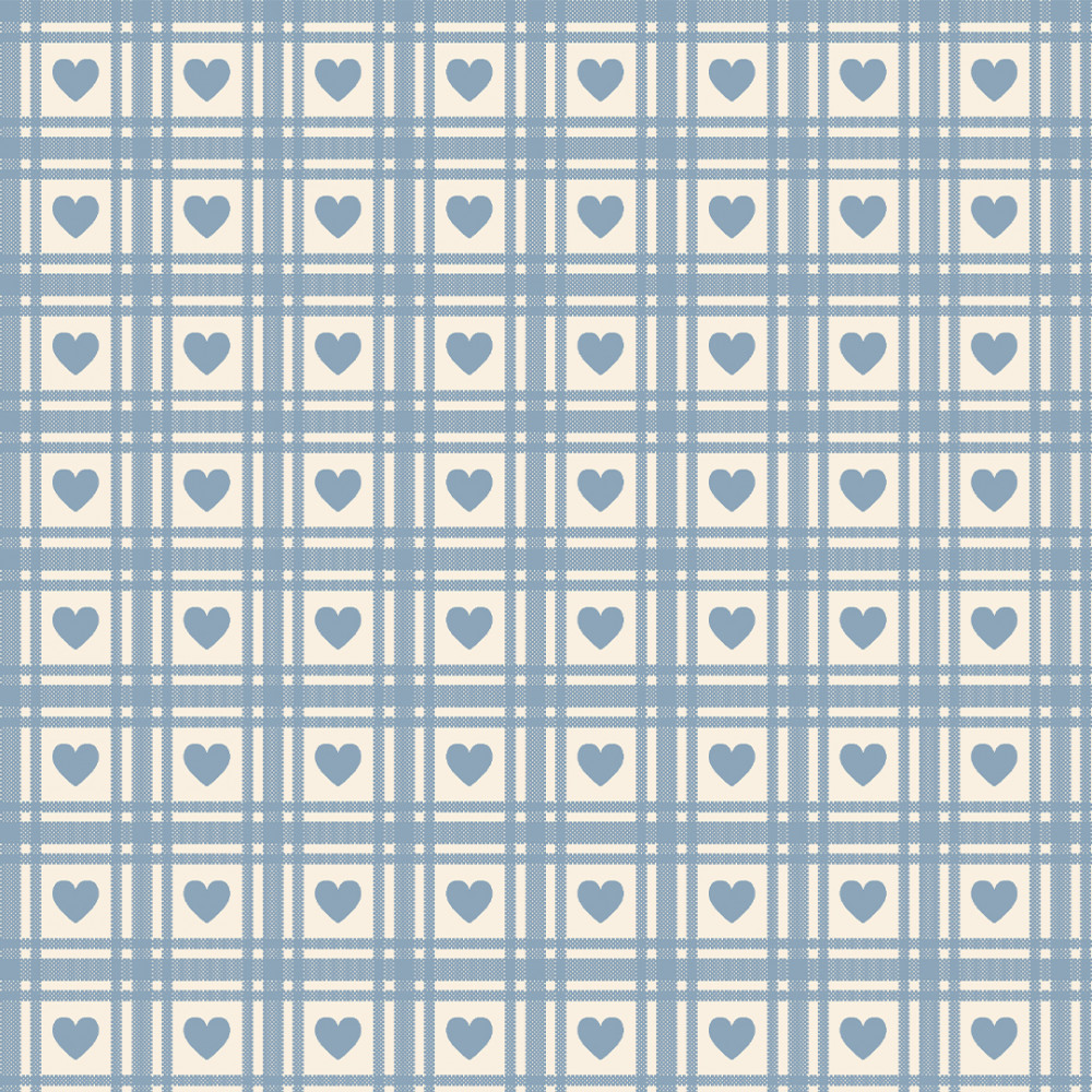 CORAÇÕES QUADRICULADOS :: HORTÊNCIA | BASICS COUNTRY | FABRICART CORAÇÕES QUADRICULADOS :: HORTÊNCIA | BASICS COUNTRY | FABRICART