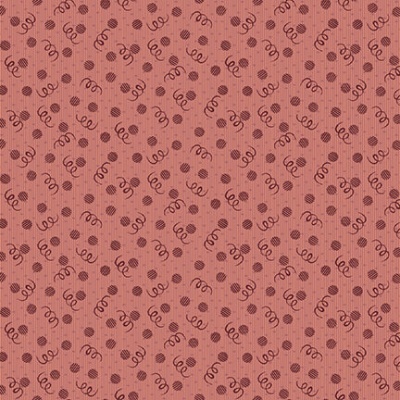 Abby's Treasures | Dots & Curly Q's | Red | Blank Quilting